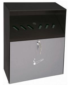 Cendrier mural en métal - Noir Durable 3333-01 