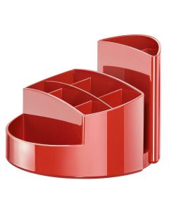 Photo Pot à crayons 9 compartiments RONDO - Rouge : HAN 17460-17