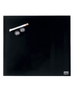 Photo Tableau magnétique en verre Diamond - 450 x 450 mm - Noir : NOBO 1903951