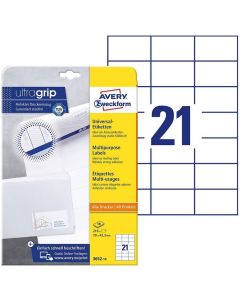 Photo Étiquettes adhésives - 70 x 42,3 mm - Blanc AVERY Office and Home