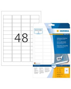 Photo 4346 HERMA : Étiquettes adhésives blanches - Multi-usages repositionnable
