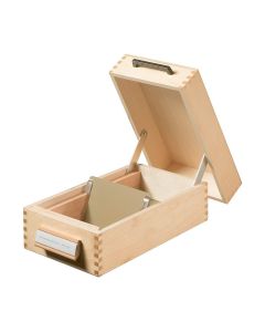 Photo Boite pour fiches en bois - Format A7 - 900 fiches : HAN 507 ouverte