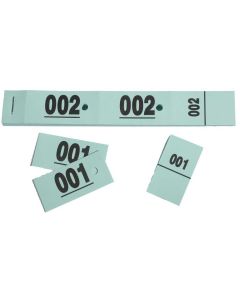 Ticket vestiaire vert Carnet Exacompta 96607E exemple