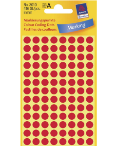 Photo Pastilles adhésives - 8 mm - Rouge AVERY