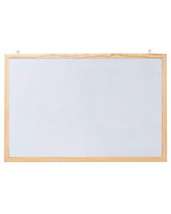 Photo Tableau magnétique blanc cadre bois - 1.000 x 600 mm : FRANKEN CC-MM60100E 