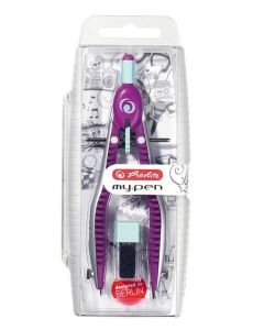 Photo Compas à réglage rapide - Rose : HERLITZ My pen  11122348
