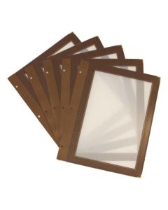 Photo Insert pour Protège-menus A4 - Marron SECURIT Wood Image