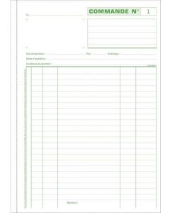 COMMANDES Carnet autocopiant Dupli - 297 x 210 mm Modèle 13108E Exacompta