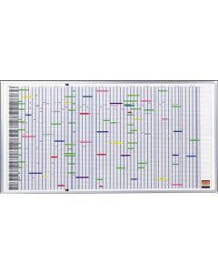 FRANKEN PV1015 : Planning annuel Tableau mural - 1008 x 783 mm