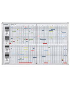 FRANKEN PV1015 : Planning annuel Tableau mural - 1008 x 783 mm