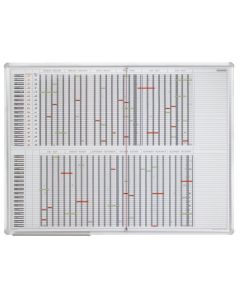 FRANKEN PV1015 : Planning annuel Tableau mural - 1008 x 783 mm
