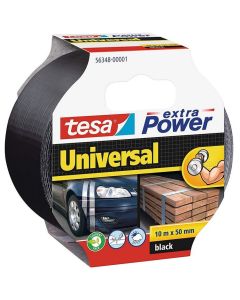 Photo TESA 00001-05 : Ruban adhésif universel extra Power - étanche intérieur extérieur - Noir - 50 mm x 10 m