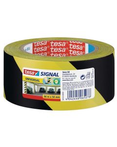 TESA : Ruban adhésif rayé en PVC 58133  - Jaune/noir (Signalétique 58133)