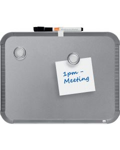 Photo Tableau magnétique - 220 x 280 mm - Argent : NOBO Slim Linie 