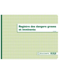 Registre spécial danger grave et imminent EXACOMPTA 6622E
