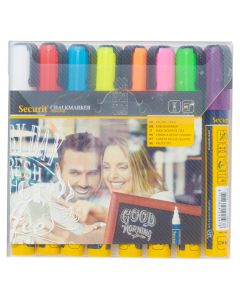 Feutre à craie liquide 2 - 6 mm - Assortiment : SECURIT Lot de 8 Image
