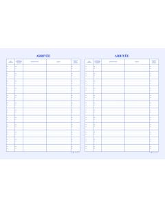 ELVE : Registre toilé de 200 pages - Enregistrement du courrier - Arrivée 520