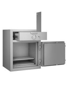 Coffre de dépôt de fonds - Classe 2 - Serrure à clé et électronique - HARTMANN Zephir Dépôt 1402