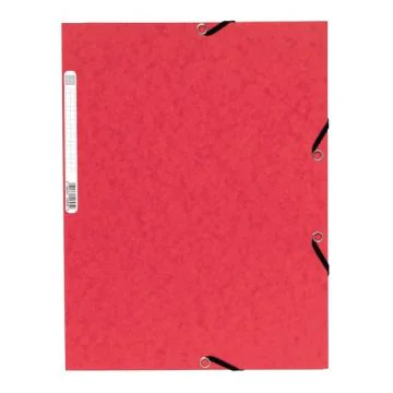 Lot de 50 chemises à élastiques 55305E Rouge Exacompta