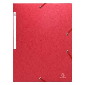 EXACOMPTA 55755E - Chemises à élastiques Scotten - Rouge