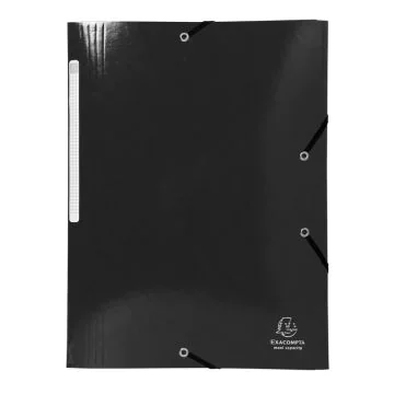 EXACOMPTA 55821E Chemises à élastiques Iderama - Noir