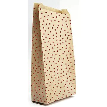 Pochette d'emballage en papier kraft - 110 x 210 mm - Coeurs CLAIREFONTAINE