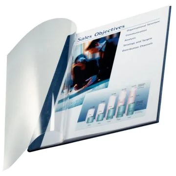 Photo LEITZ 7398-00-35 Chemise pour thermorelieuse A4 - 10-35 feuilles - Bleu