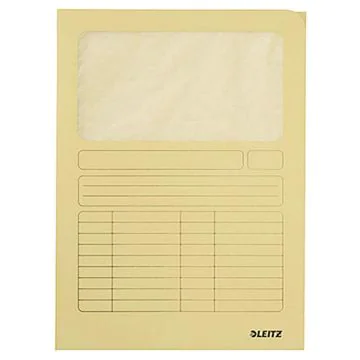 Photo Chemise à fenêtre - Jaune : LEITZ - 3950-00-15