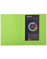 Chemises à 2 rabats ROCK'S 210 - Vert EXACOMPTA Lot de 50