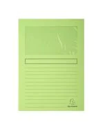 EXACOMPTA  50153E : Chemises à fenêtre Super - Vert clair