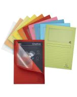 Chemises à fenêtre - Assortiment de couleurs EXACOMPTA Super Lot de 10 Image