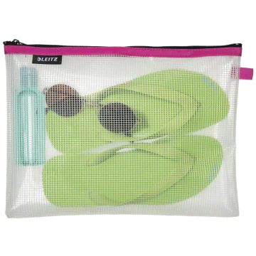 Image Pochette imperméable - Taille L - Transparent / Rose LEITZ WOW Traveller