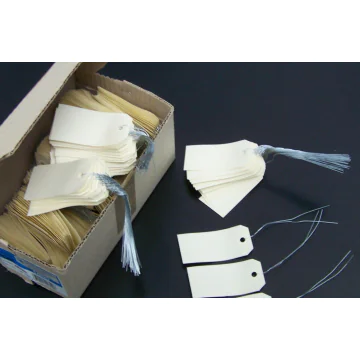 Photo Etiquettes à trou et fil de fer - 125 x 63 mm - Beige AGIPA