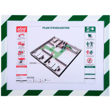 Photo Pochette d'affichage magnétique - A4 - Blanc / Vert EXACOMPTA